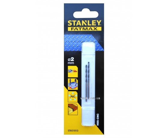 Фото 2 - Свердло швидкісне по металу, дереву, пластику STANLEY 2 мм