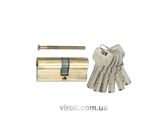 Фото 2 - Серцевина замка асиметрична латунна VOREL 72 мм 31/41 мм 6 ключів