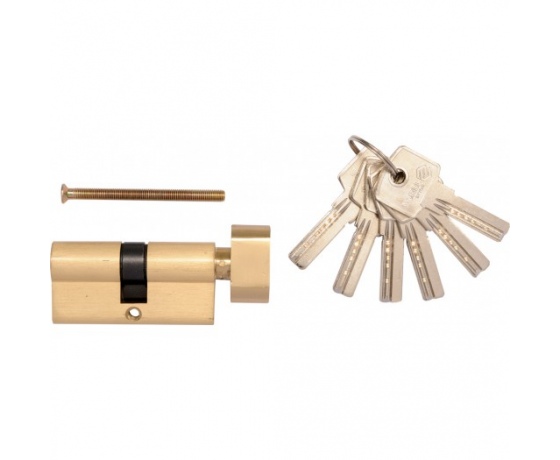Фото 2 - Серцевина замка латунна VOREL 67 мм 31/36 мм 6 ключів