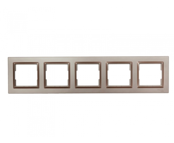 Фото 2 - Рамка 5-я горизонтальная Luxel JAZZ (9225) Терракотовая