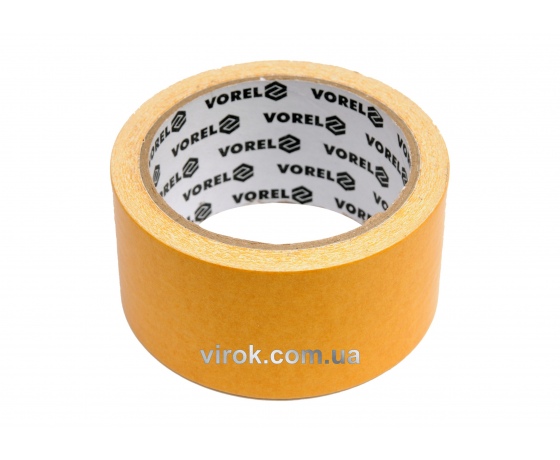 Фото 2 - Стрічка самоклеюча двостороння VOREL армована 50 мм x 25 м