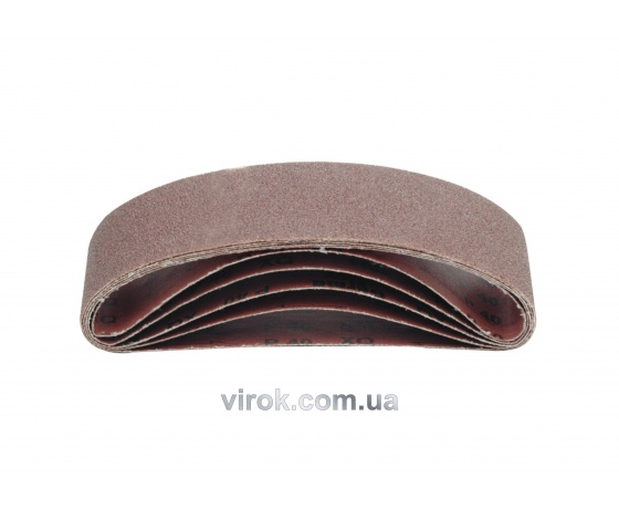 Фото 2 - Стрічка шліфувальна безкінечна VOREL 75 х 533 мм P80 5 шт