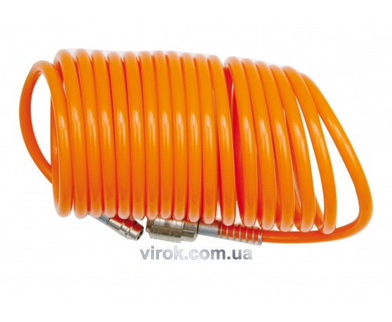 Фото 2 - Шланг пневматичний спіральний VOREL 5 х 8 мм 10 м