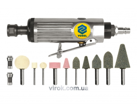 Фото 2 - Шліфмашина пневматична пряма VOREL 1/4