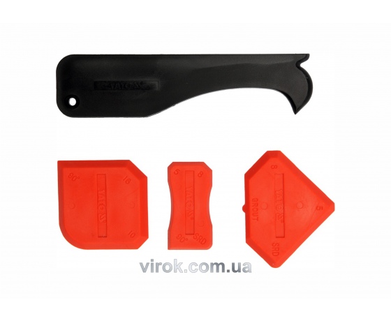 Фото 2 - Набір шпателів для силікона YATO 4 шт