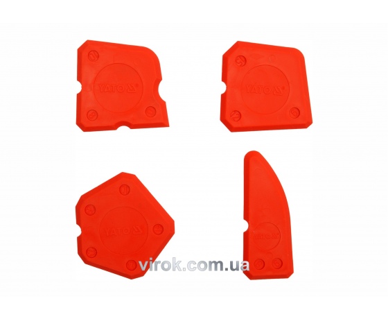 Фото 2 - Набір шпателів для силікона YATO 4 шт