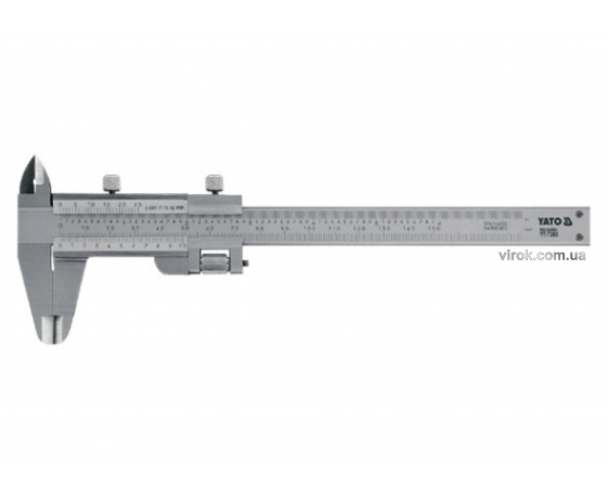 Фото 2 - Штангенциркуль механічний YATO 150 мм