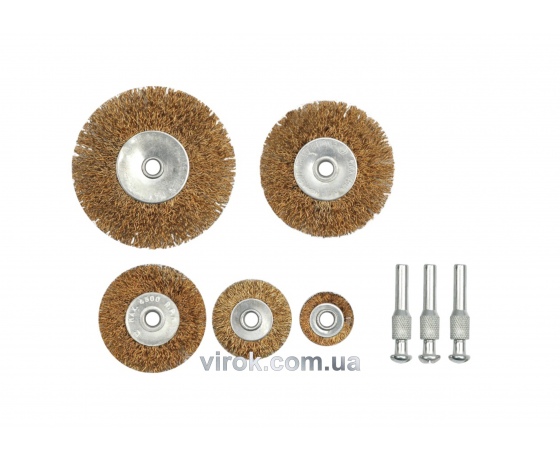 Фото 2 - Набір щіток-крацовок плоских VOREL 5 шт