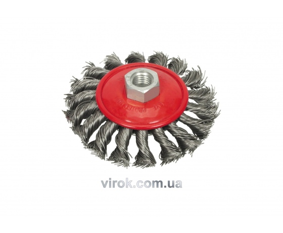 Фото 2 - Щітка-крацовка VOREL Ø=100 мм з гайкою М14