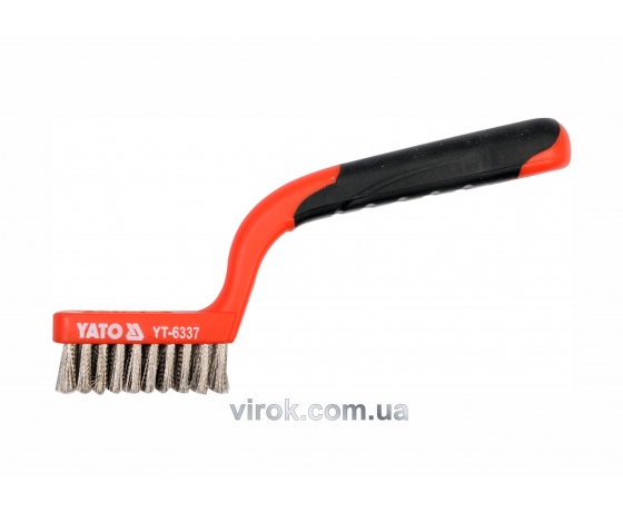 Фото 2 - Щітка сталева YATO 180 мм 3 ряди