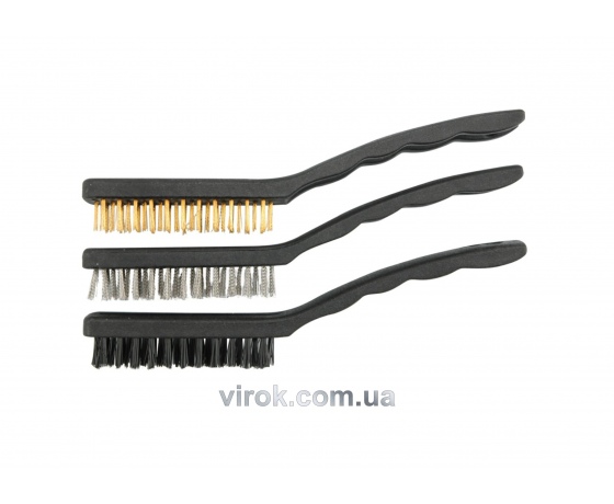Фото 2 - Набір щіток дротяних VOREL 170 мм 3 шт