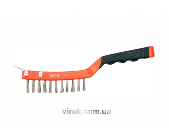 Фото 2 - Щітка сталева YATO 290 мм 4 ряди