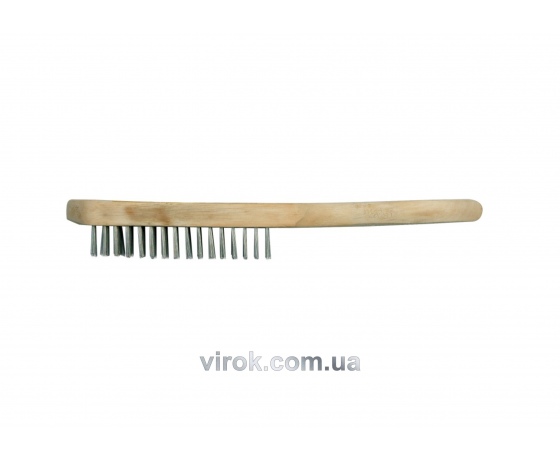 Фото 2 - Щітка зі стального дроту VOREL 3 ряди