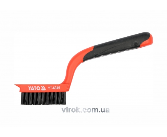 Фото 2 - Щітка нейлонова YATO 180 мм 6 рядів