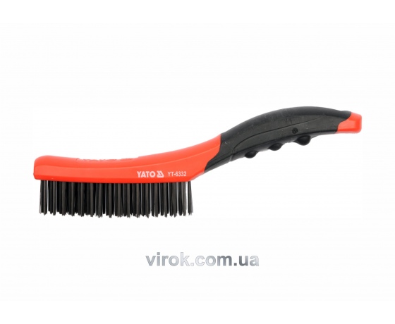 Фото 2 - Щітка сталева YATO 260 мм 4 ряди