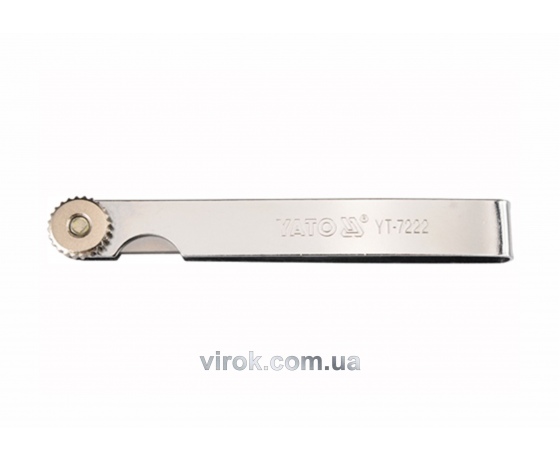 Фото 2 - Щупи вимірювальні YATO 0.02 - 0.5 мм 100 мм 10 шаблонів