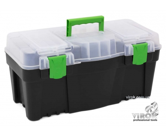 Фото 2 - Ящик для інструментів з органайзером пластиковий Green box 25
