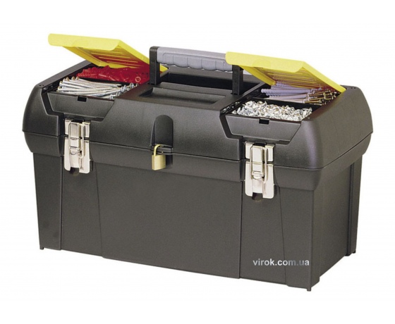 Фото 2 - Ящик для інструментів пластиковий STANLEY 49 х 26 х 24.8 см з 2 органайзерами і лотком і металевими замками