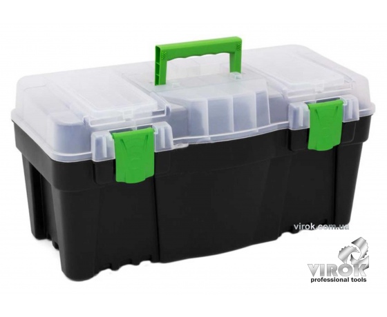 Фото 2 - Ящик для інструментів з органайзером пластиковий Green box 22