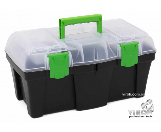 Фото 2 - Ящик для інструментів з органайзером пластиковий Green box 18