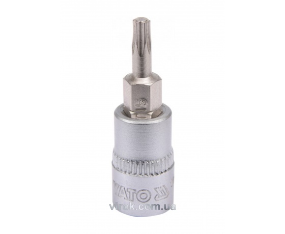 Фото 2 - Головка торцева з насадкою викрутковою TORX YATO 1/4