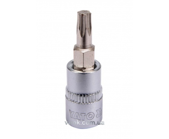 Фото 2 - Головка торцева з насадкою викрутковою TORX YATO 1/4