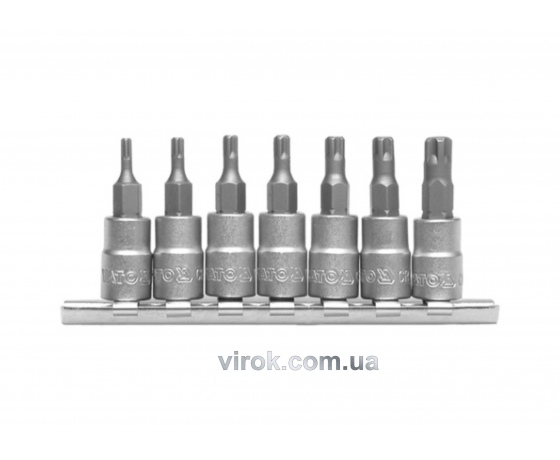Фото 2 - Набір головок торцевих з насадками TORX для TOYOTA і VW YATO 1/4