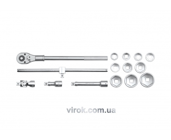 Фото 2 - Набір головок торцевих YATO 3/4