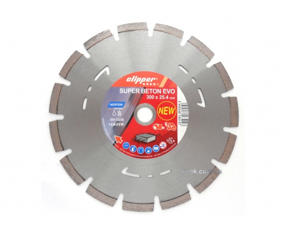 Фото 2 - Диск алмазний SUP-BET EVO для бетонного перекриття і твердих матеріалів Ø=300x25.4 мм
