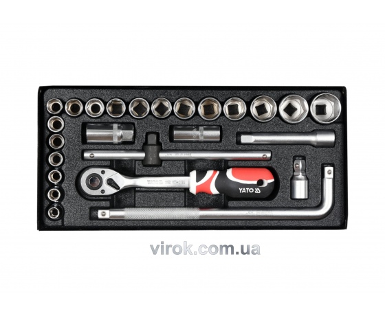 Фото 2 - Набір головок торцевих YATO 1/2