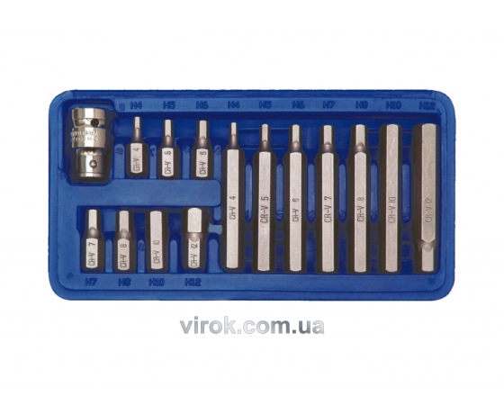 Фото 2 - Набір насадок викруткових VOREL 1/2