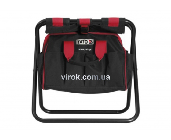 Фото 2 - Стілець складний з сумкою для інструментів YATO 42 x 29 x 30 см