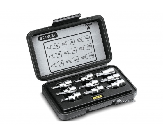 Фото 2 - Набір головок торцевих з насадками TORX STANLEY 1/2