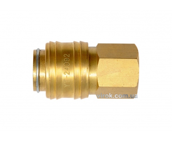Фото 2 - Швидкороз'ємне латунне з'єднання YATO 1/4