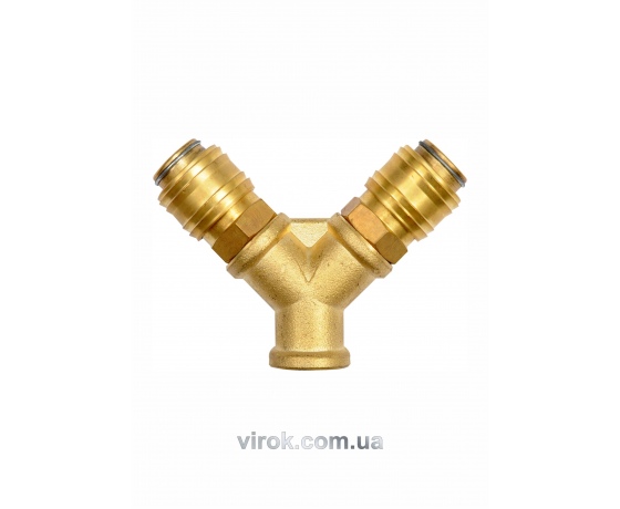 Фото 2 - Швидкороз'ємне латунне з'єднання YATO 1/4