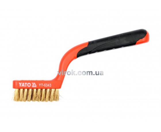 Фото 2 - Щітка сталева YATO 180 мм 3 ряди