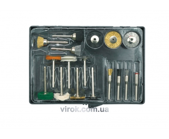 Фото 2 - Насадки шліфувальні та полірувальні для мінішліфмашини VOREL 17 шт