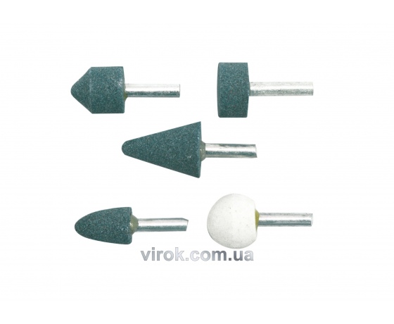 Фото 2 - Набір абразивних каменів VOREL 6 мм 5 шт