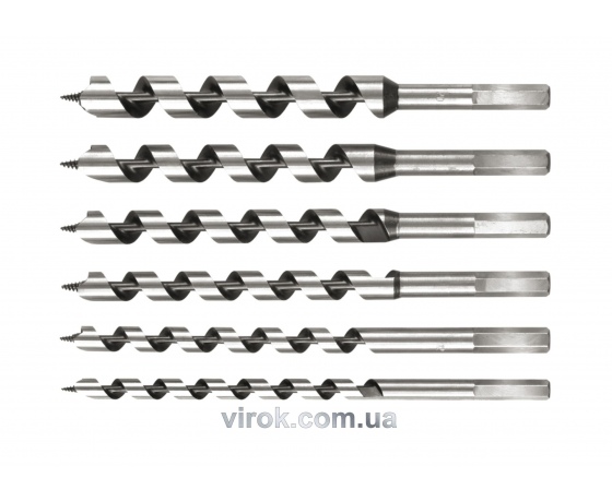 Фото 2 - Набір спіральних свердл по дереву STHOR 10-20 мм 230 мм 6 шт