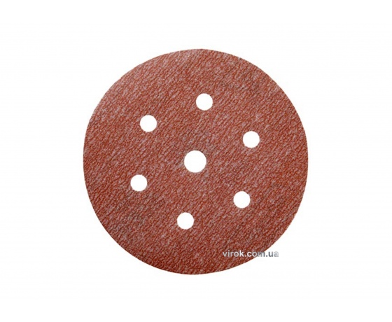 Фото 2 - Круг шліфувальний з наждачного паперу з липучкою і 7 отворами (6Н+1) NORTON Pro-A275 Ø=150 мм Р320