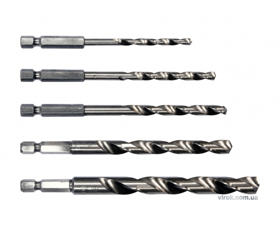 Фото 2 - Набір свердл по металу з шестигранним хвостовиком 1/4
