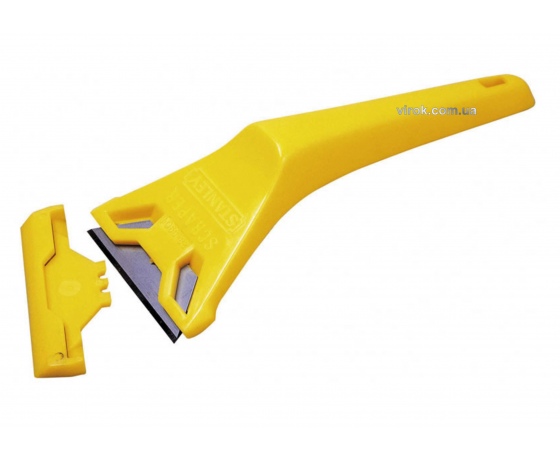Фото 2 - Скребок для скла пластиковий STANLEY 170 мм з лезами 60 мм
