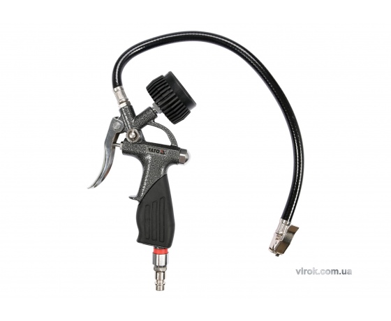 Фото 2 - Пістолет для накачування шин YATO з манометром 1/4