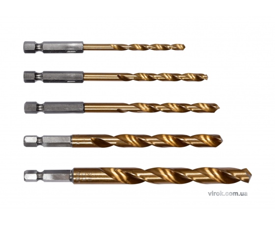 Фото 2 - Набір свердл по металу з шестигранним хвостовиком 1/4