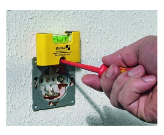 Фото 4 - Рівень міні магнітний STABILA Pocket Electric 7 х 2 х 4 см