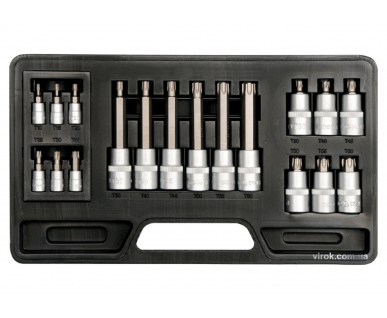 Фото 2 - Набір головок торцевих YATO 1/2