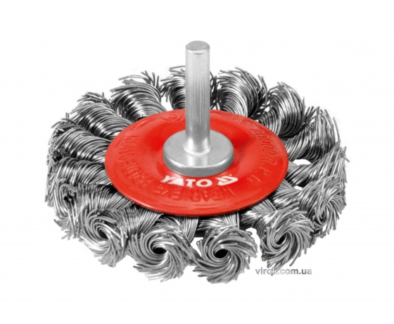 Фото 2 - Щітка-крацовка YATO зі стержнем Ø75 мм