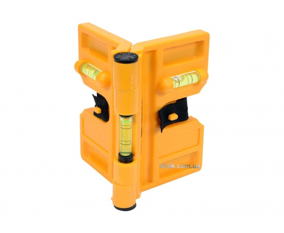 Фото 3 - Рівень для встановлення стовбців магнітний VOREL 190 х 135 мм