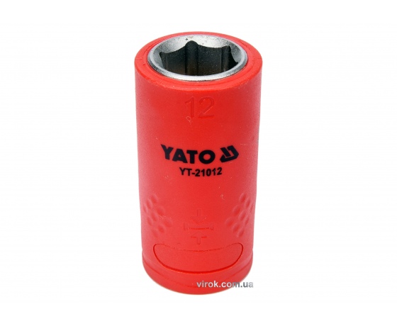 Фото 2 - Головка торцева шестигранна діелектрична YATO 3/8