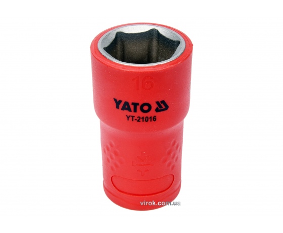 Фото 2 - Головка торцева шестигранна діелектрична YATO 3/8